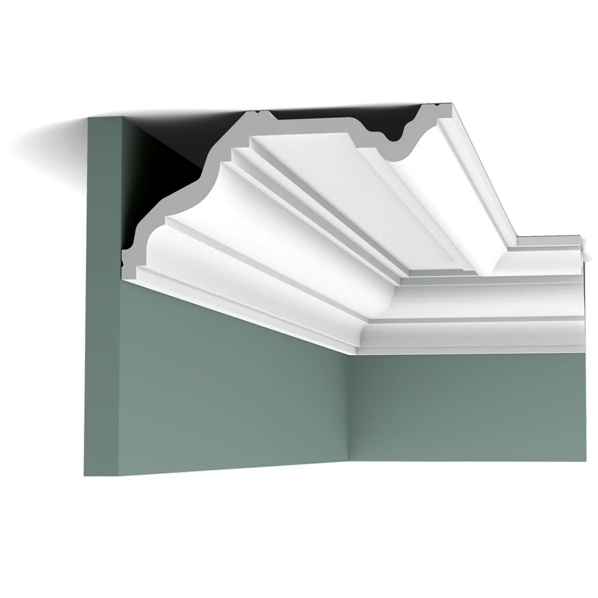 C332 Corniche plafond polyuréthane Orac Decor Luxxus - 11,5x23x200cm (h x p x L)- moulure décorative - Image 8