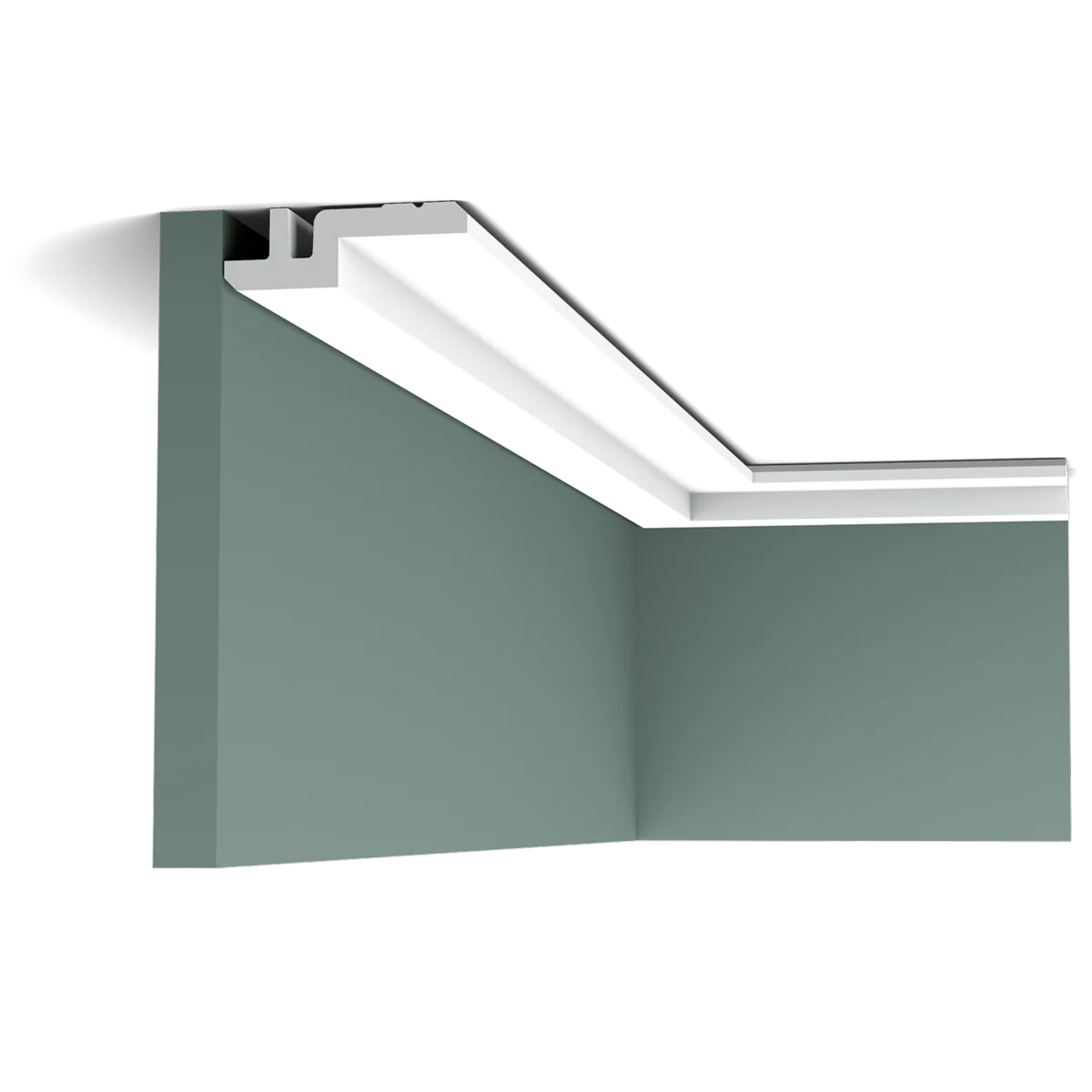 C394 STEPS Corniche cache tringle à rideau -9,5x3,1x200cm (h x p x l) moulure décorative - Image 9