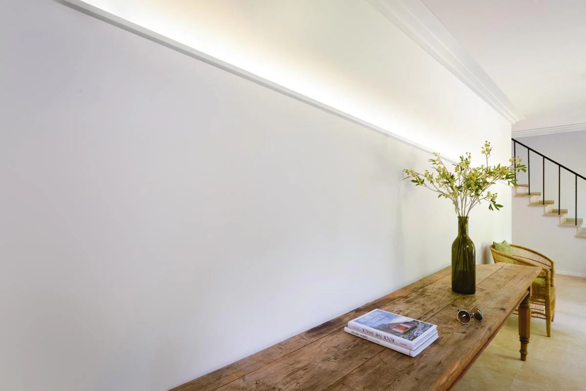 C396 STEPS Corniche Plafond pour éclairage indirect et cache tringle à rideau Orac Decor - 18,5x6,1x200cm (h x p x L) - moulure décorative polyuréthane - Image 5