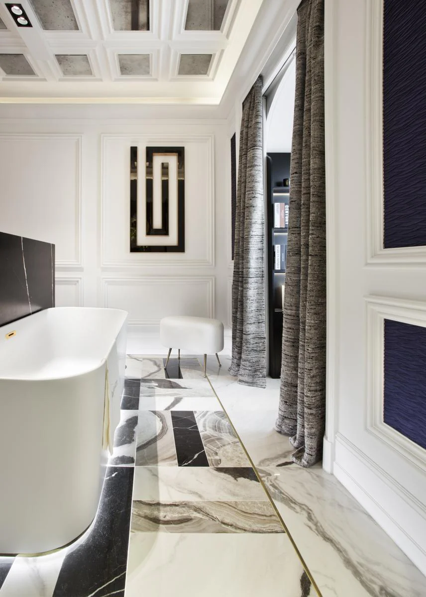 C991 Corniche pour éclairage indirect et cache tringle à rideau Orac Decor - 11x14x200cm (h x p x L) - moulure décorative polyuréthane - Image 6