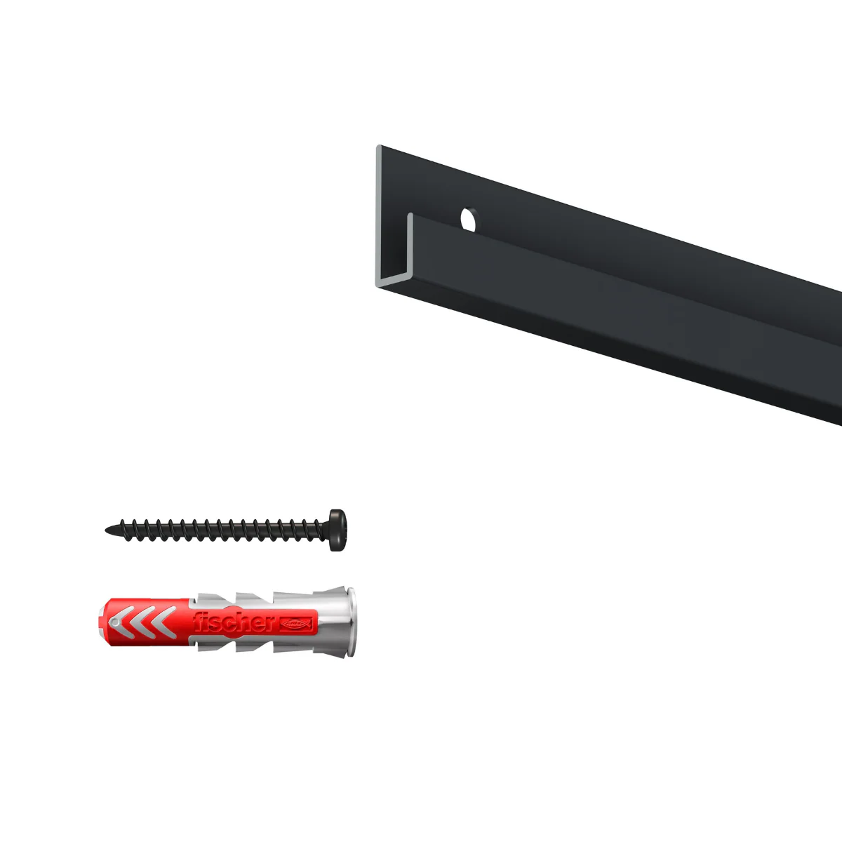 Cimaise Classic Rail 200 cm + vis & chevilles multimatériaux - Cimaise Tableau Artiteq - Image 11