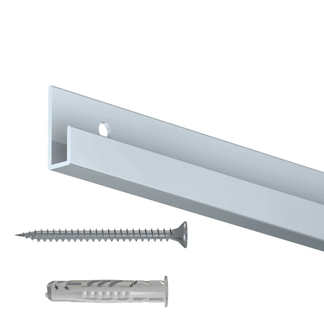 Cimaise Classic Rail 200 cm + vis & chevilles multimatériaux - Cimaise Tableau Artiteq - Image 3