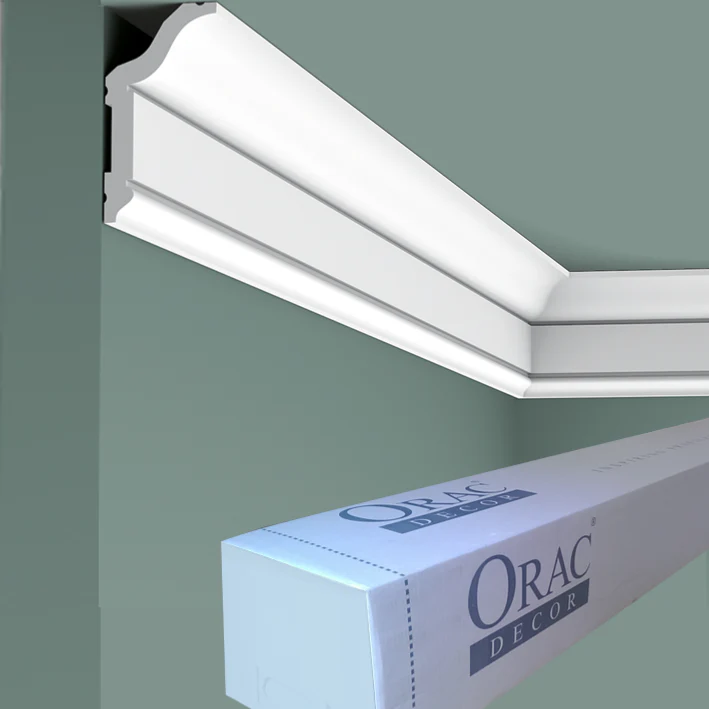 CX141 Corniche plafond Orac Decor - 5,9x3,1x200cm (h x p x L) - moulure décorative polymère - Image 4