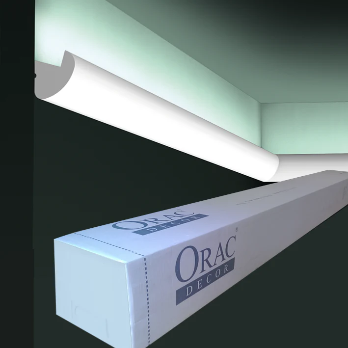 CX188 Corniche pour éclairage indirect Orac Decor - 3,4x3,4x200cm (h x p x L) - moulure décorative polymère - Image 5