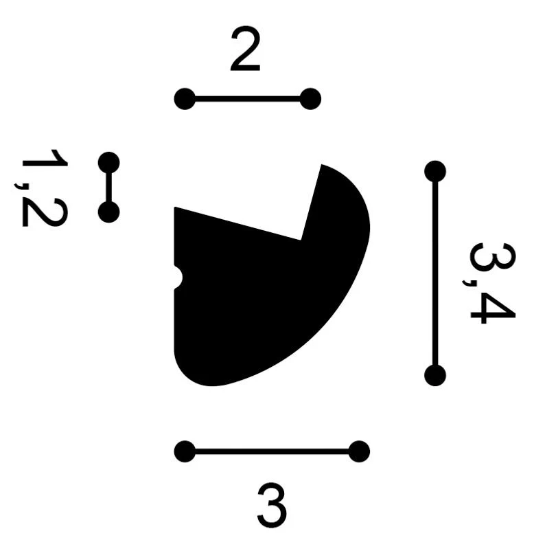 CX188 Corniche pour éclairage indirect Orac Decor - 3,4x3,4x200cm (h x p x L) - moulure décorative polymère - Image 6