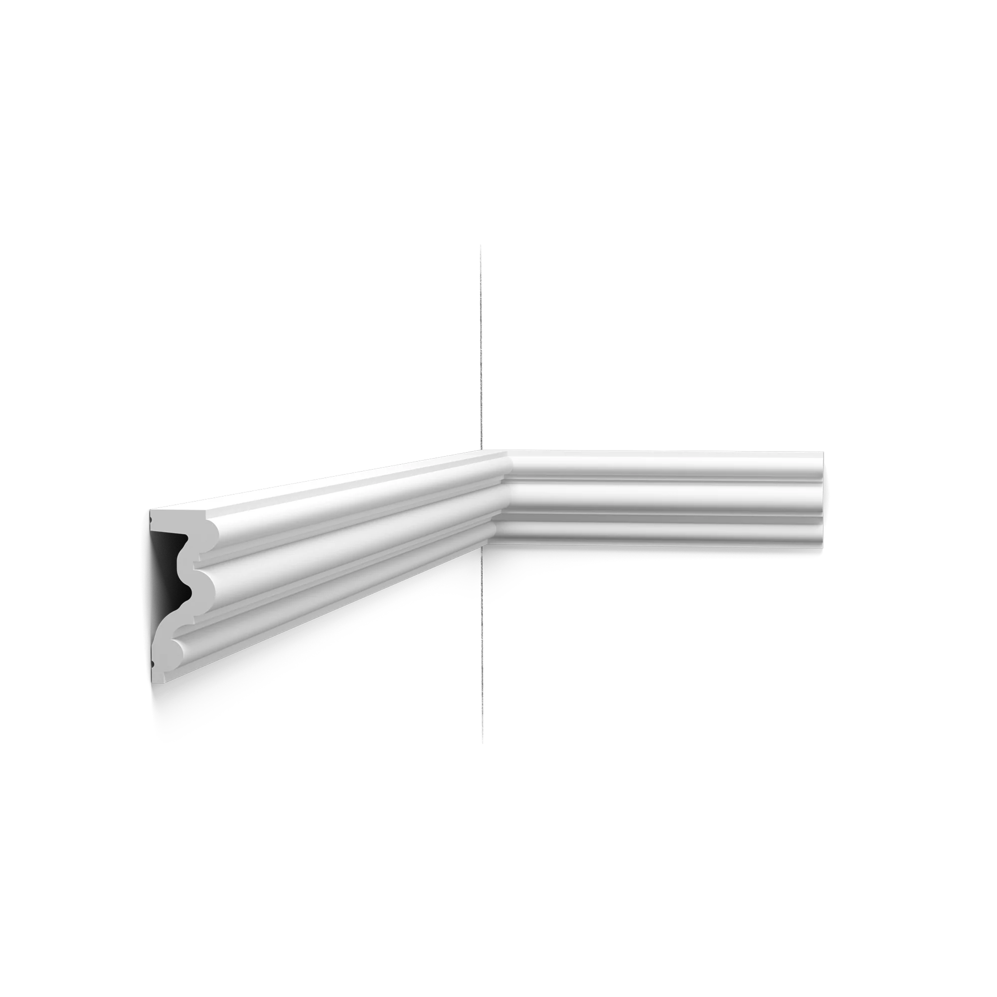 Kit de décoration Autoire Orac N°3 - Corniche + cimaise + encadrement + plinthe sur 2 mètres - Image 4