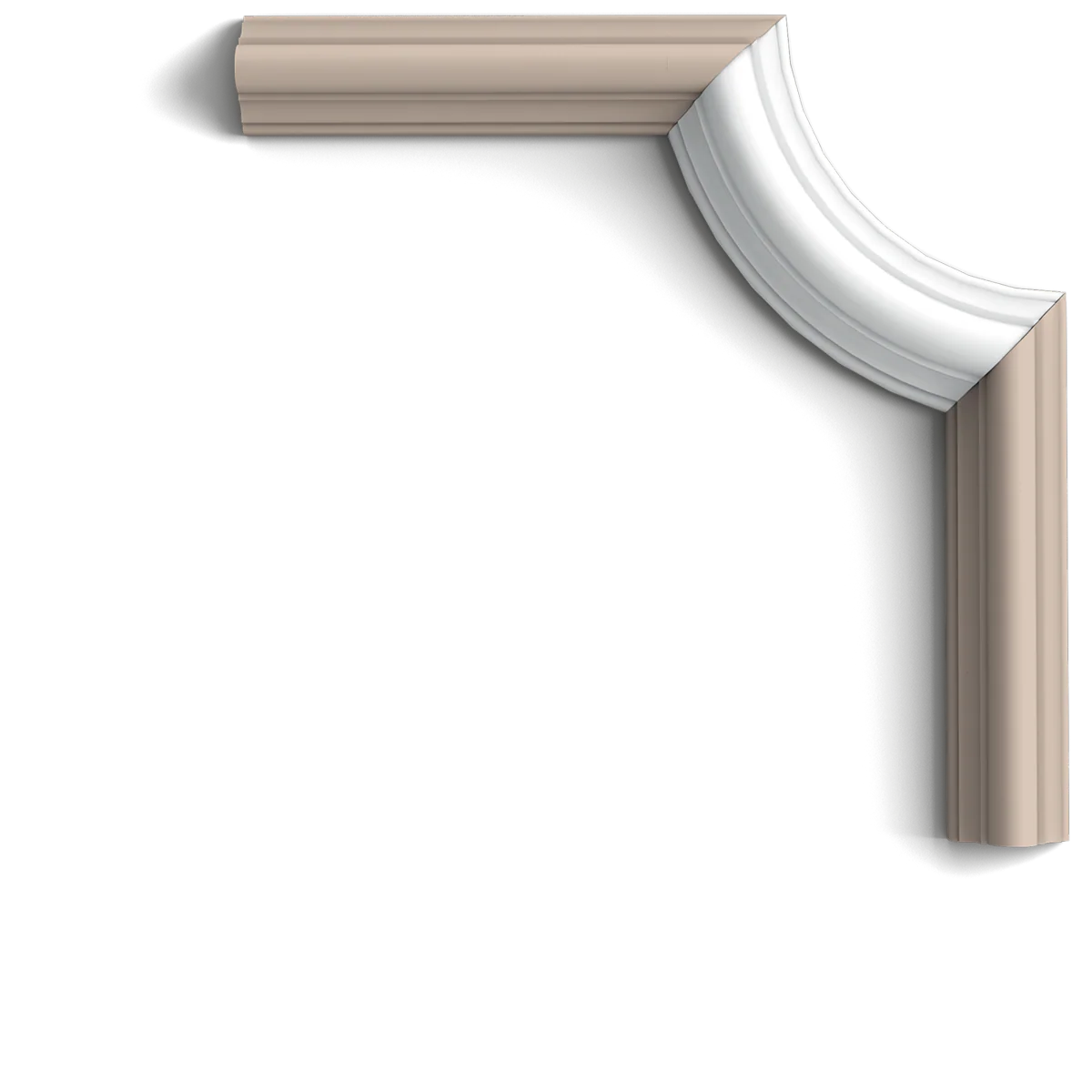 P4020A Coin cimaise Orac Decor - 7x3x7cm (h x p x L) - éléments décoratif polyuréthane - Image 3