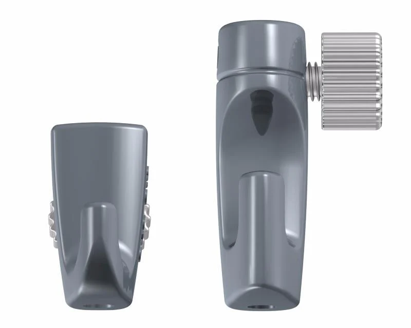 Pack de 5 crochets tableau réglables à vis H30 3 kg 2 mm pour cimaise - Accessoire Cimaise Newly - Image 4