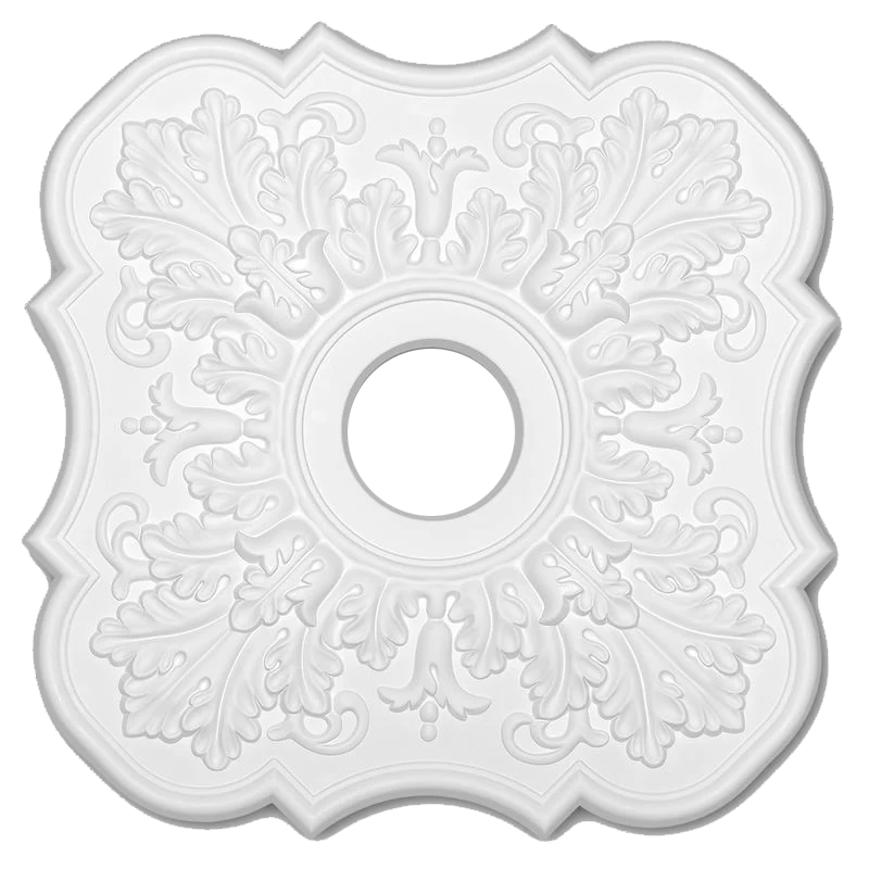 Rosace plafond 52,2 x 52,2 cm R053 - Polyuréthane - Image 3