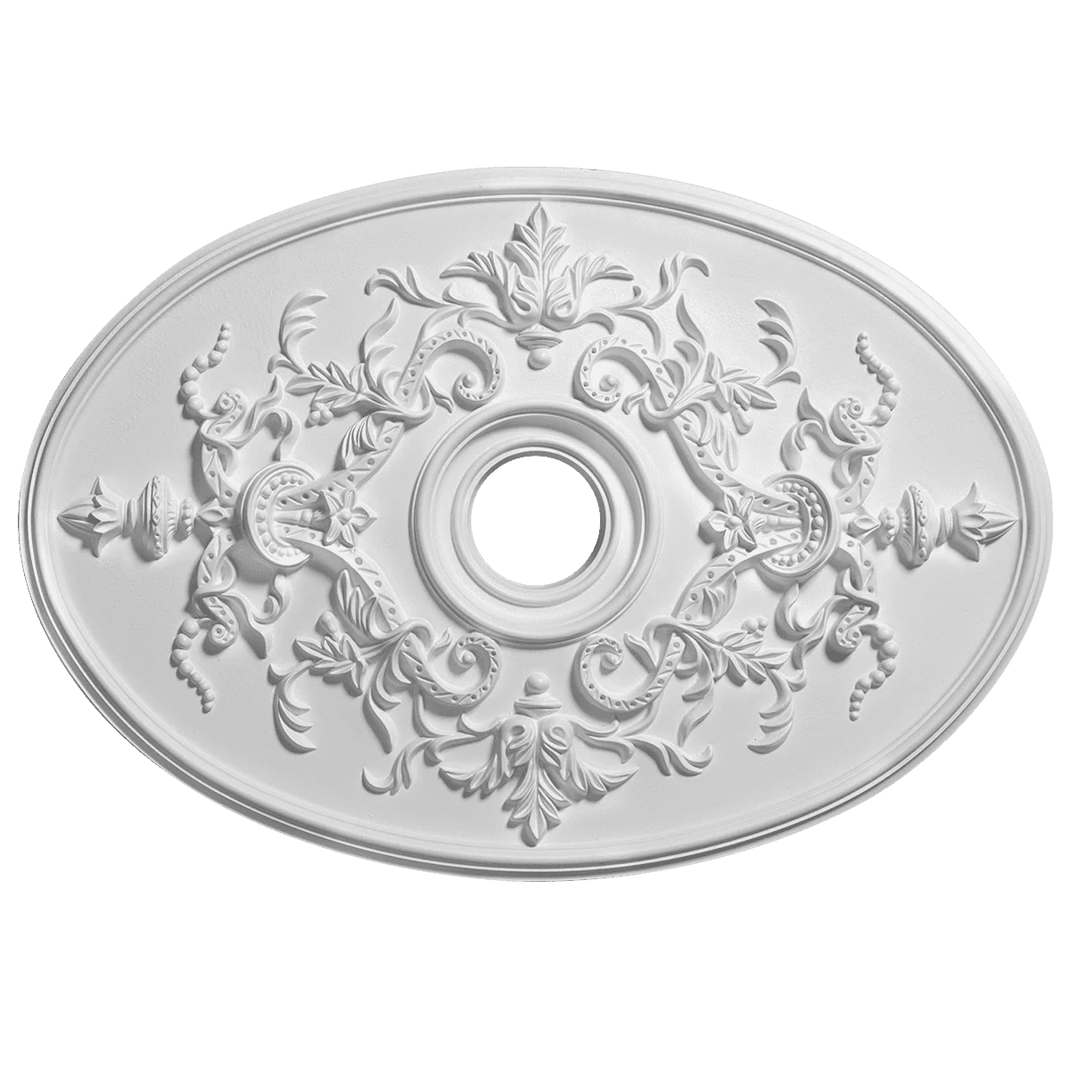 Rosace plafond 54,4 x 78,5 cm R041 - Polyuréthane - Image 3