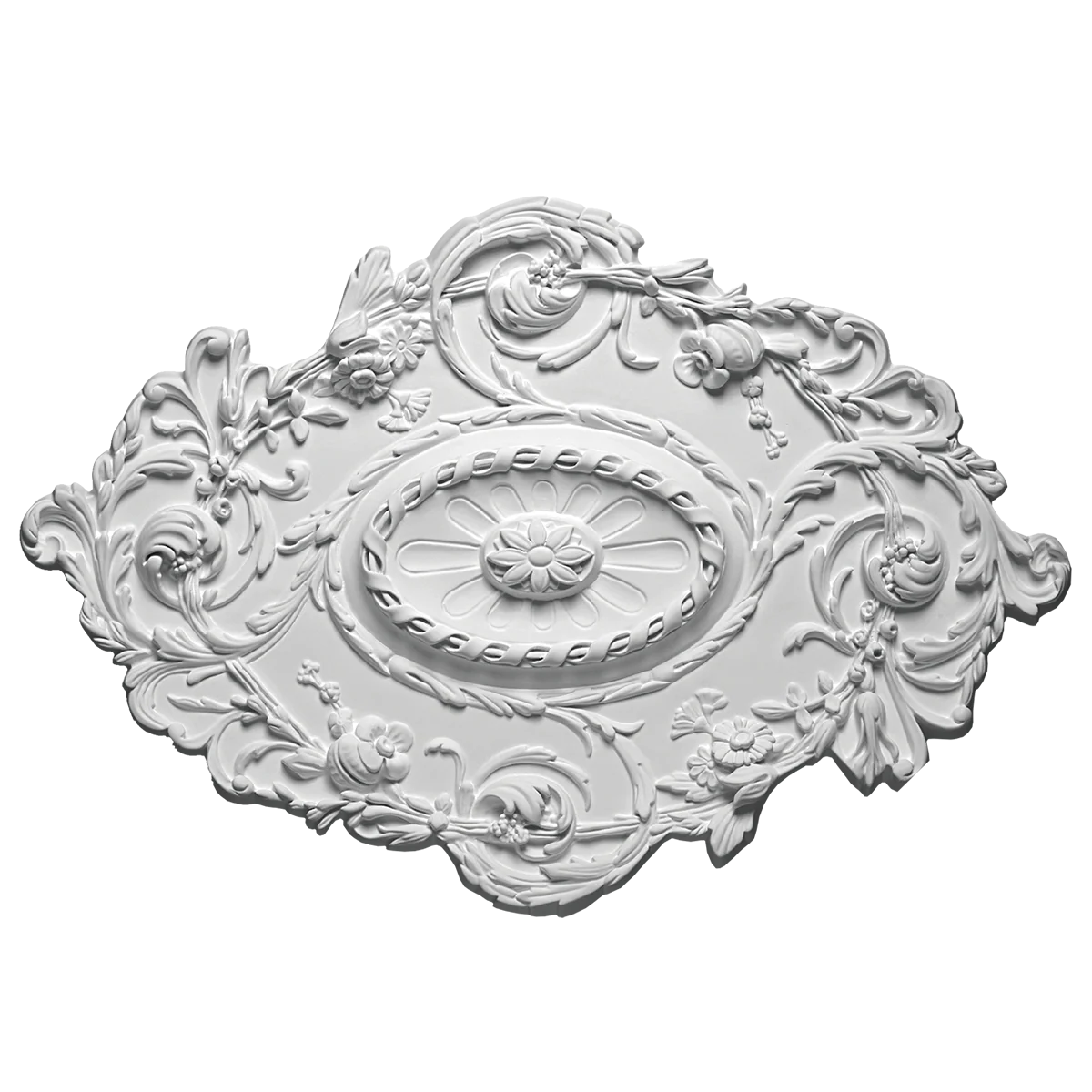 Rosace plafond 53,2 x 76,7 cm R029 - Polyuréthane - Image 3