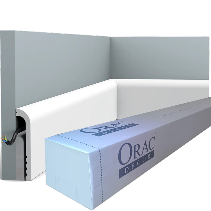 SX185 Plinthe de rénovation Orac Decor - 12x2,5x200cm (h x p x L) - surplinthe décorative polymère - Image 6